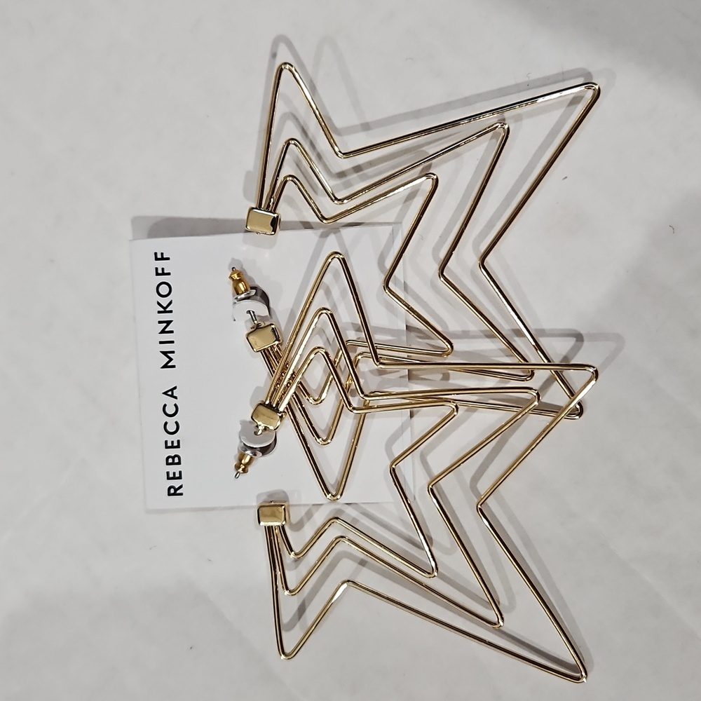 Rebecca Minkoff Gold Star Earrings
